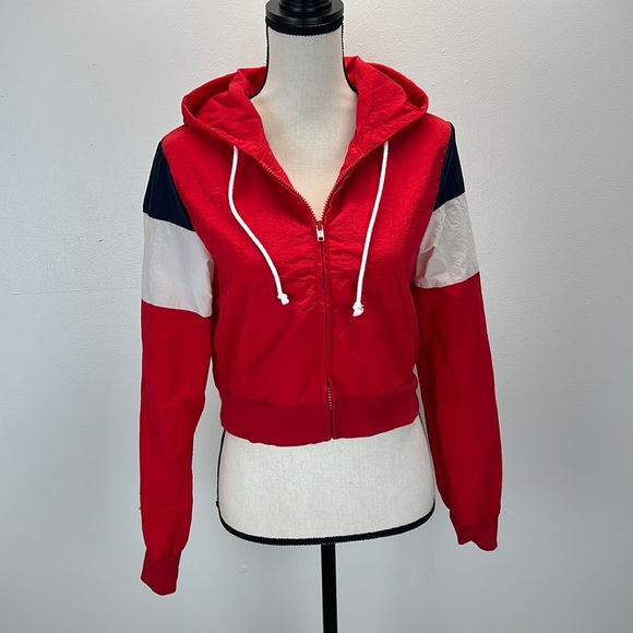 ⭐️🌸Vintage Y2K John Galt California cropped Windbreaker Size Small? - Picture 1 of 12